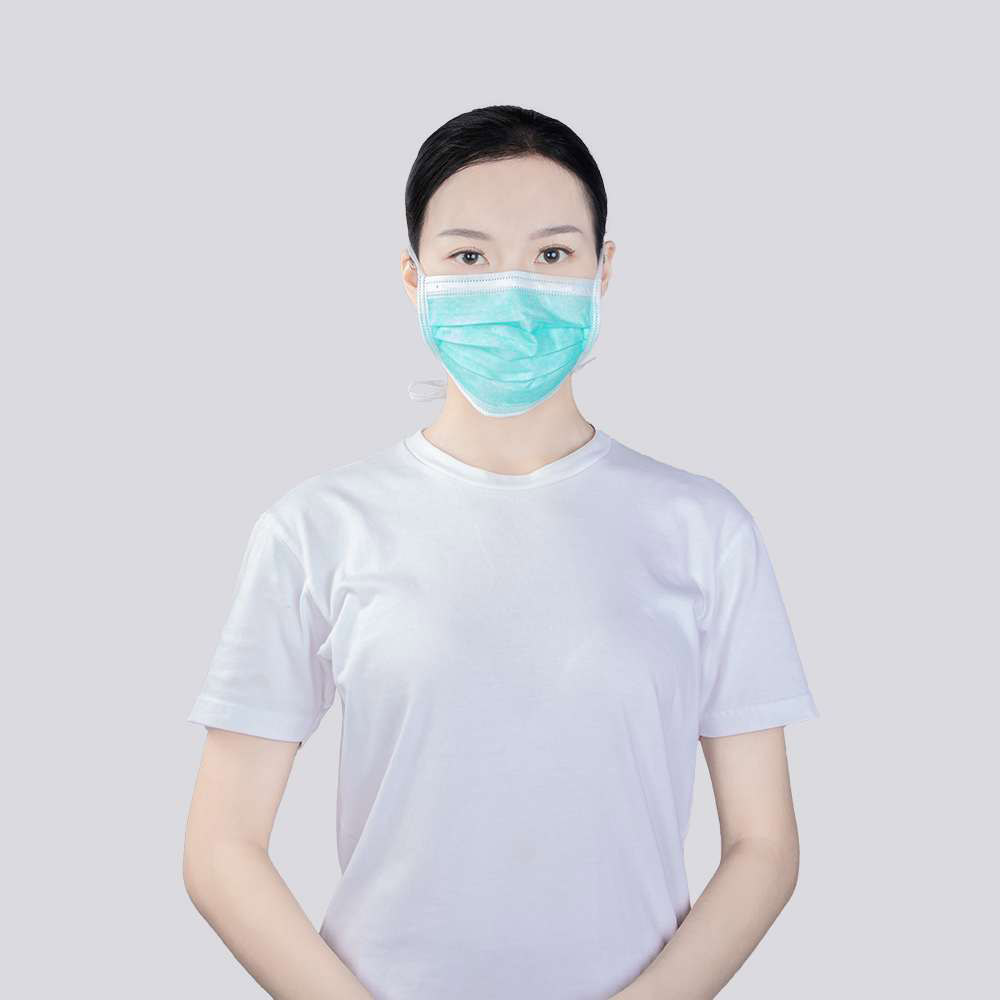 surgical face mask with tie