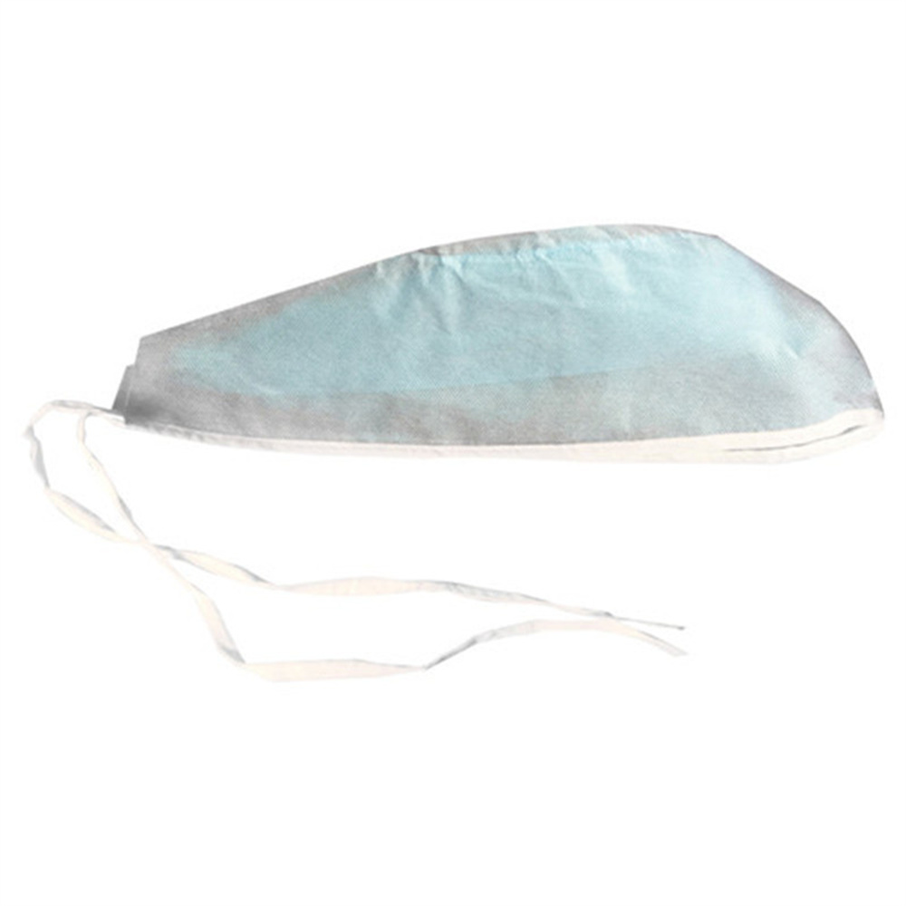 Disposable doctor cap with ties back